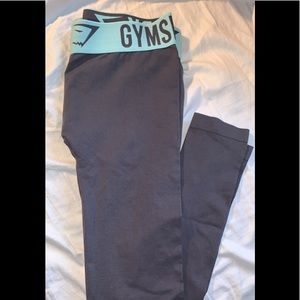 Gymshark charcoal grey leggings - size small